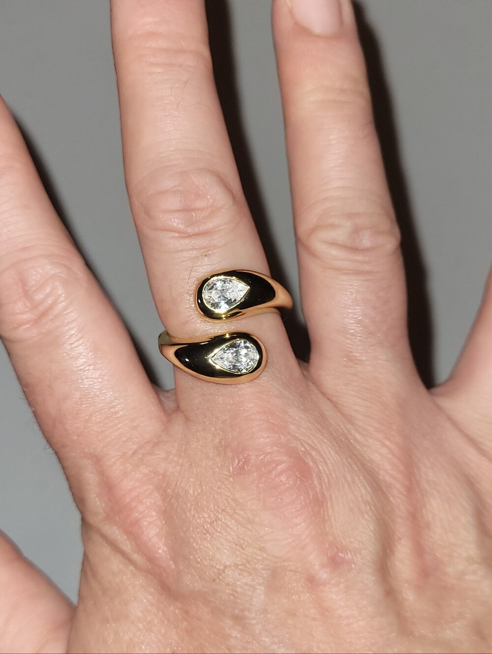 Cicy Bell, Gold-Tone Open Wave Ring - Women's Jewelry